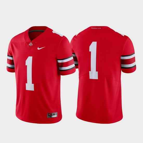 Men Ohio State Buckeyes 1 Scarlet Limited College Football Jersey